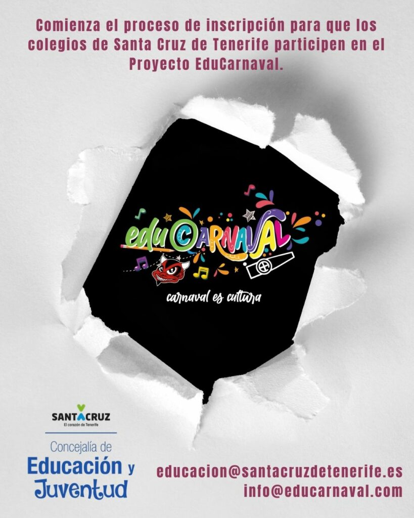 Abiertas las inscripciones para EduCarnaval 2025/2026