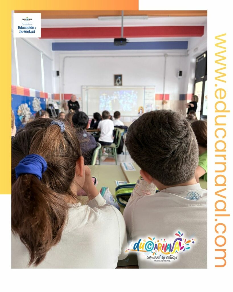 El Taller de Letras de Educarnaval llega al CEIP Los Dragos, Hogar Escuela María Auxiliadora y Colegio Santa Catalina de Siena FESD