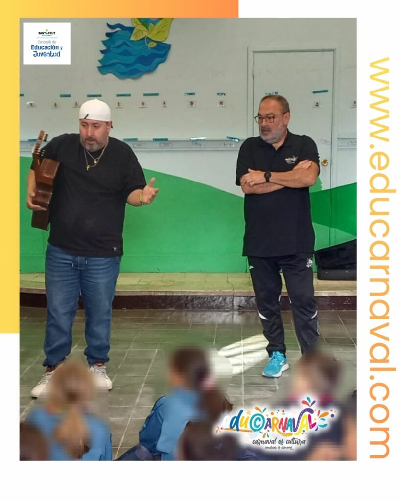Educarnaval desarrolla talleres de música en el Colegio Echeyde y el CEIP San Fernando