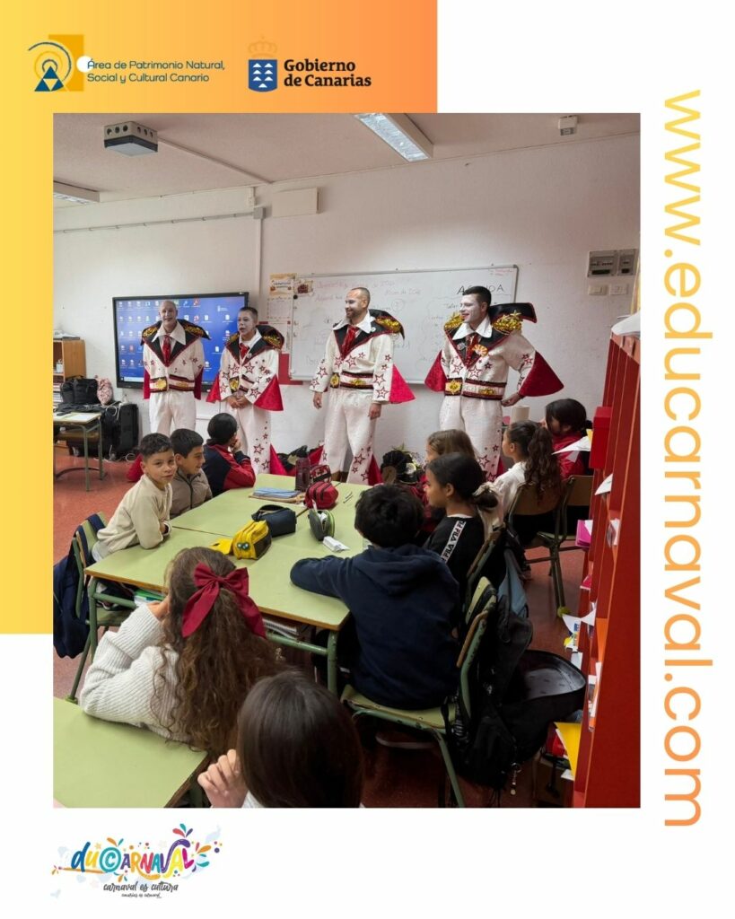 Educarnaval acerca la cultura murguera al CEIP Timplista José Antonio Ramos